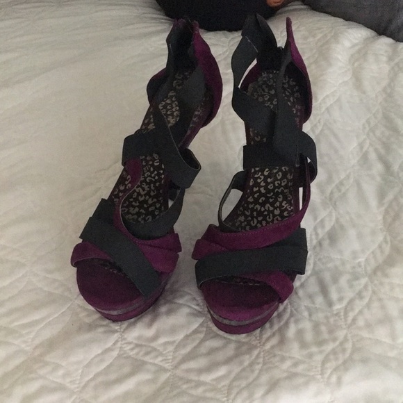 Jessica Simpson Shoes - Suede and elastic platforms